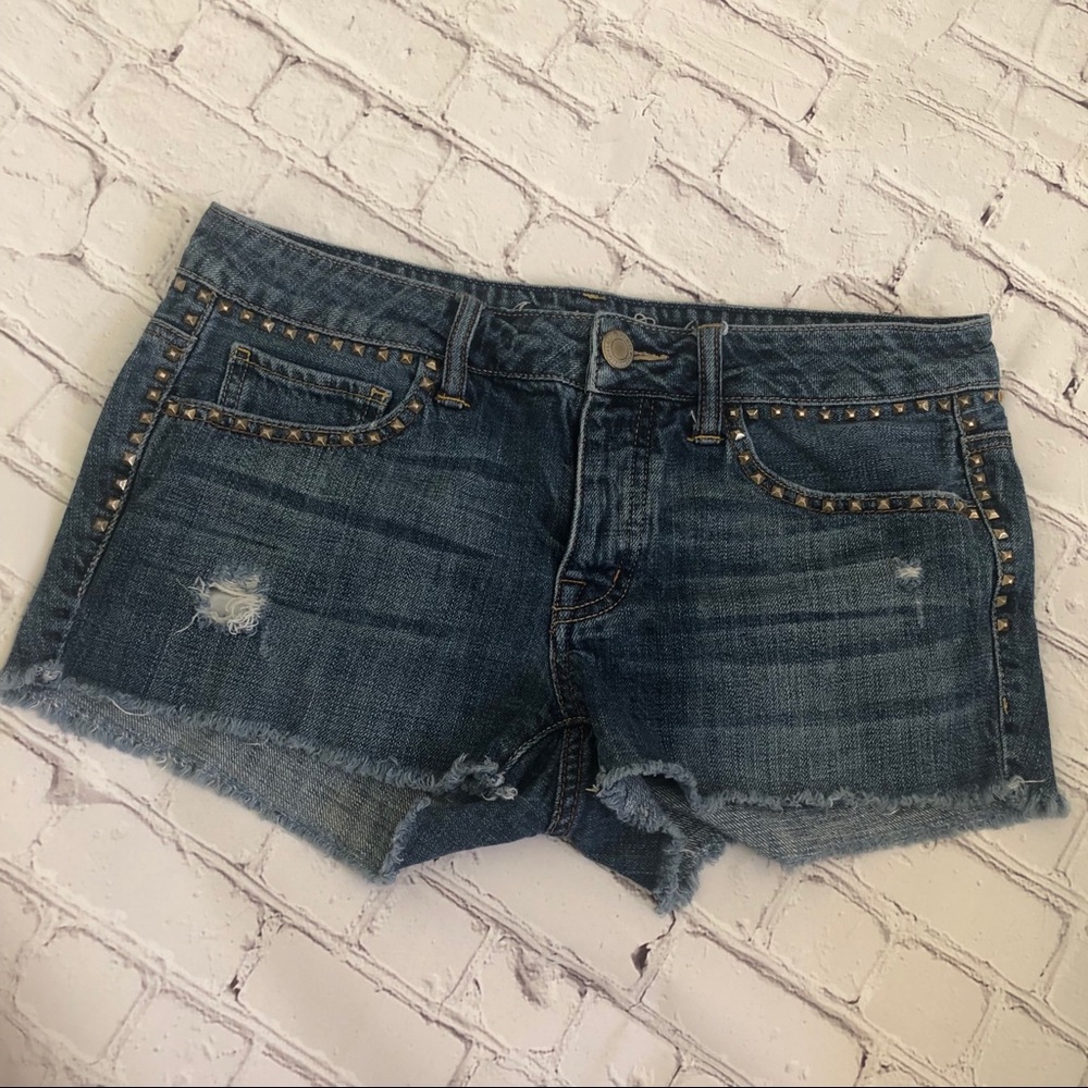 AEO Studded Denim Shorts